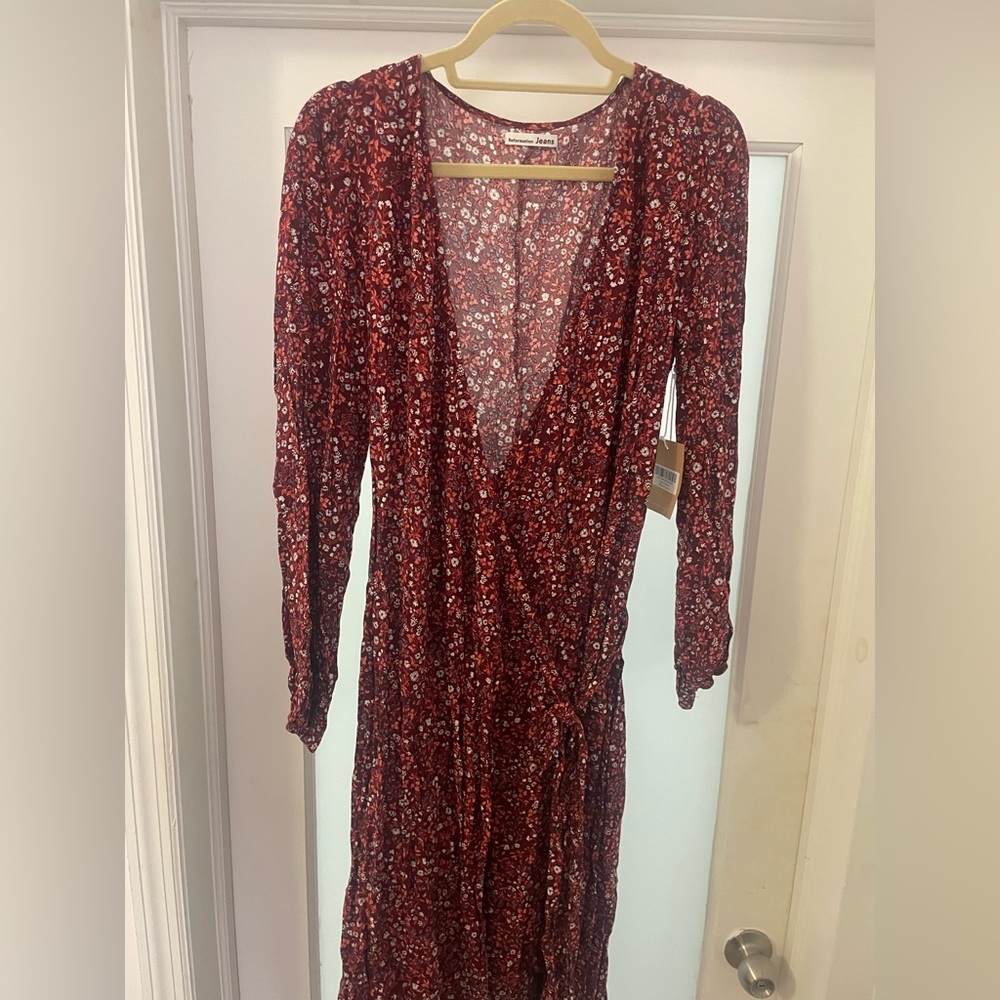 REFORMATION JEANS Wrap floral midi dress WITH TAGS